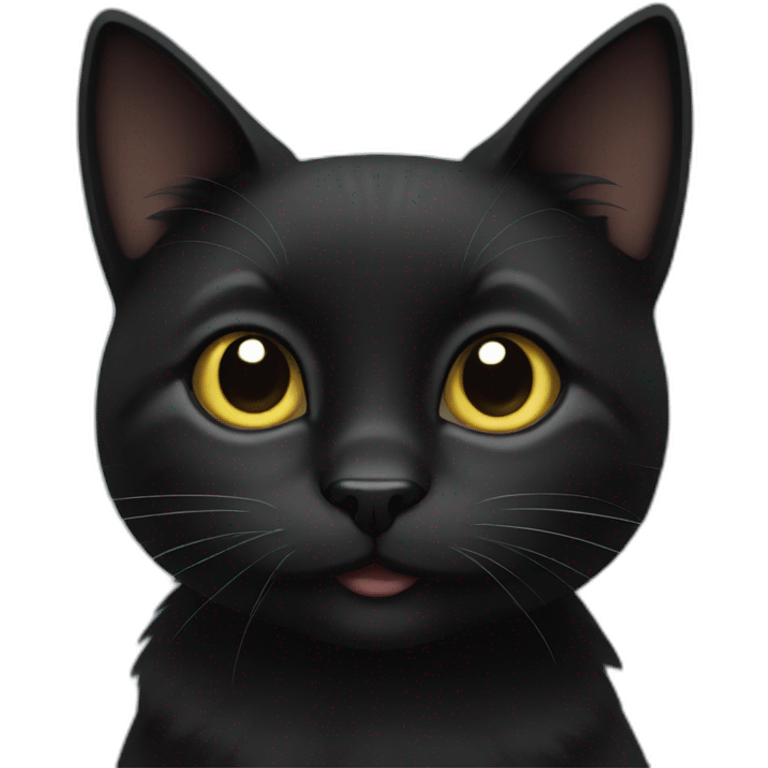 cute black cat emoji