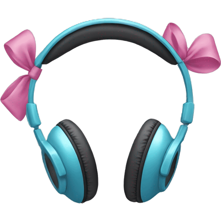 headphones with bows emoji