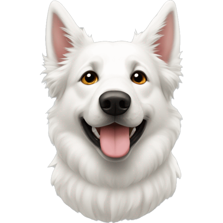 White Swiss shepherd  emoji