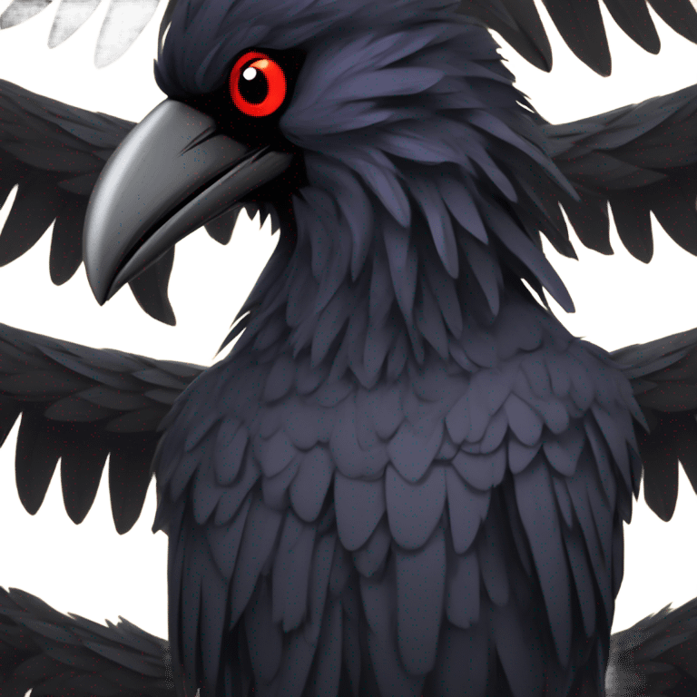 angry raven emoji