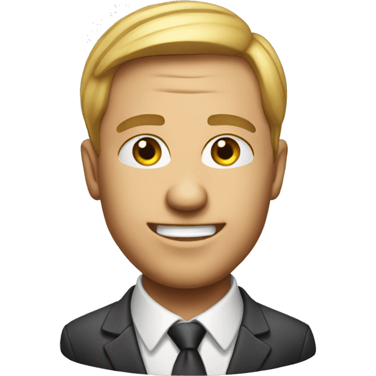 Photorealistic businessman winner emoji