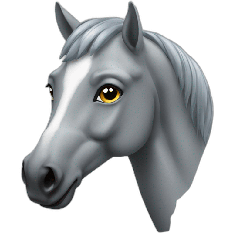 Cheval gris  emoji