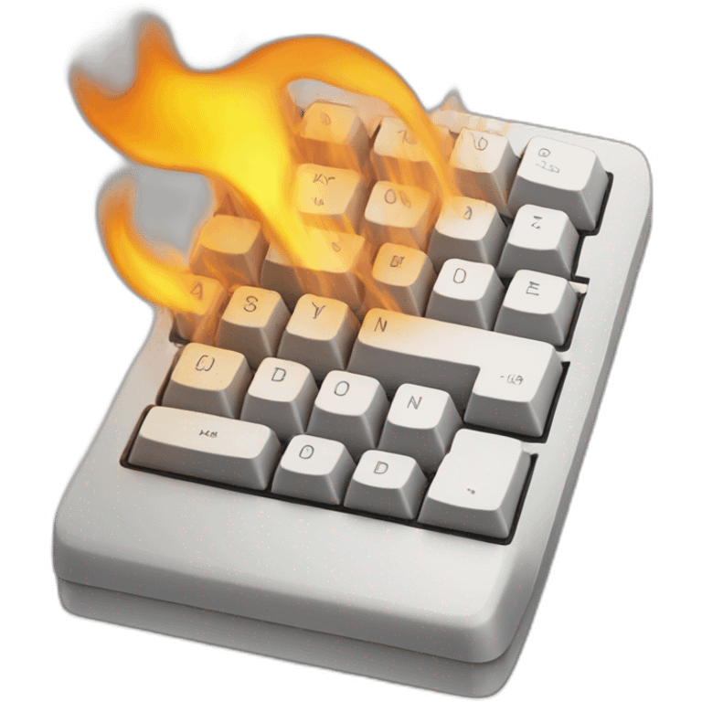 mac keyboard on fire emoji