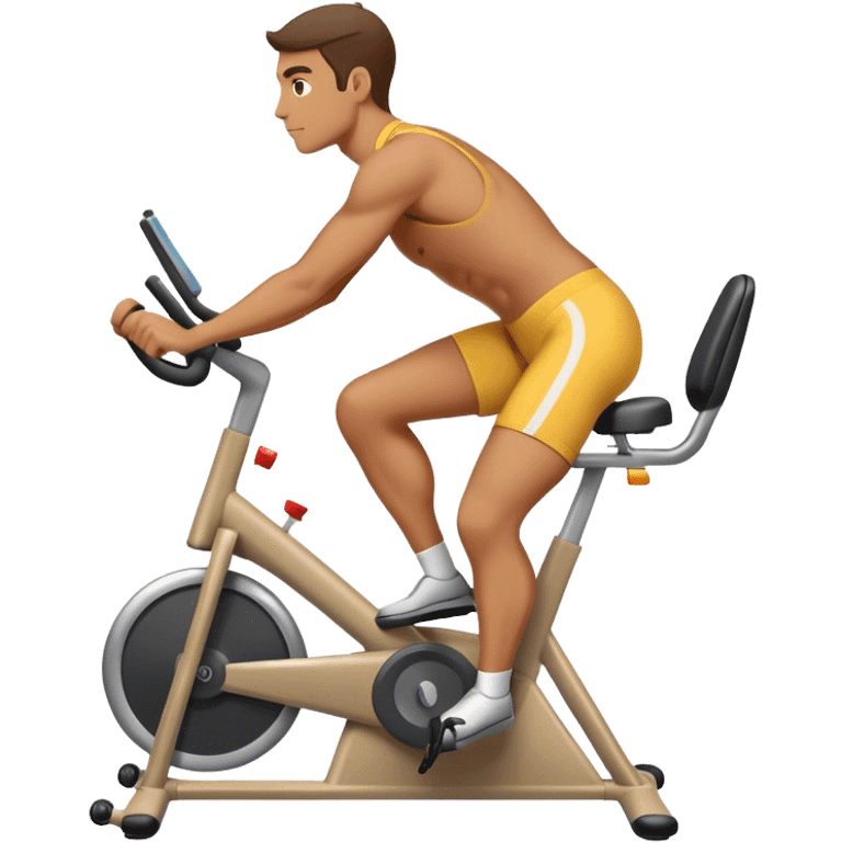 Man on a stationary bike emoji