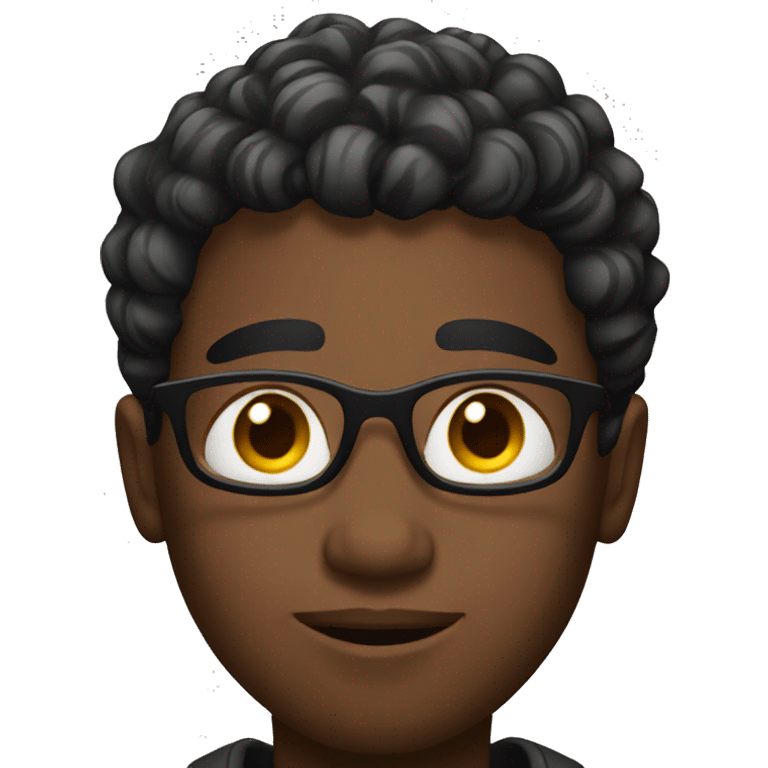 black young man emoji