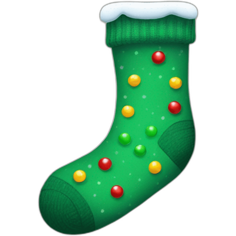 christmas sock emoji