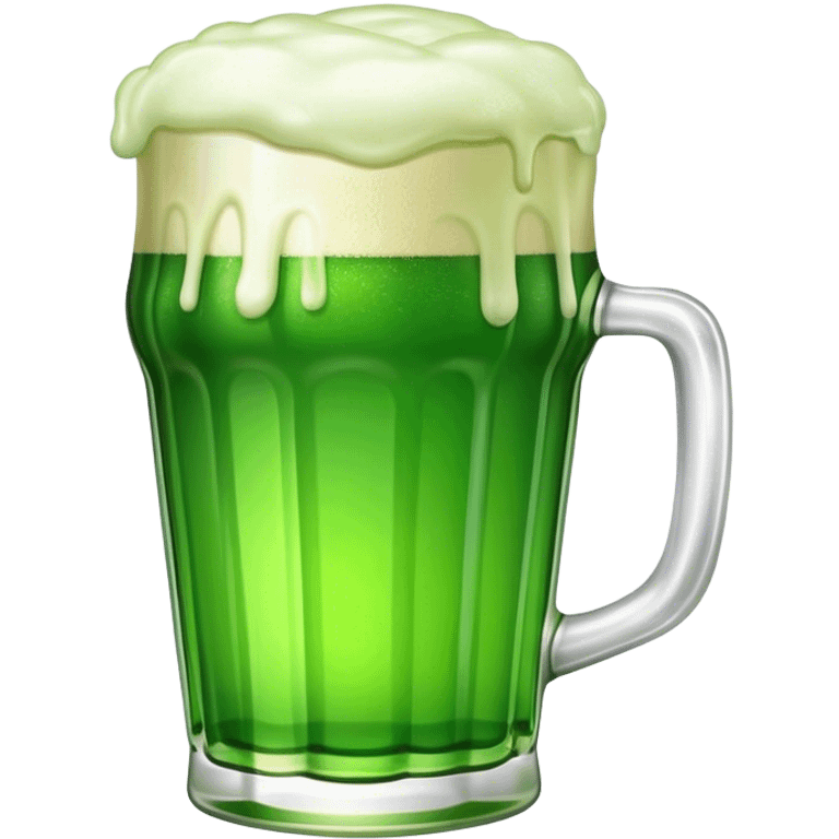 A pint of green beer for St. Patty’s Day  emoji