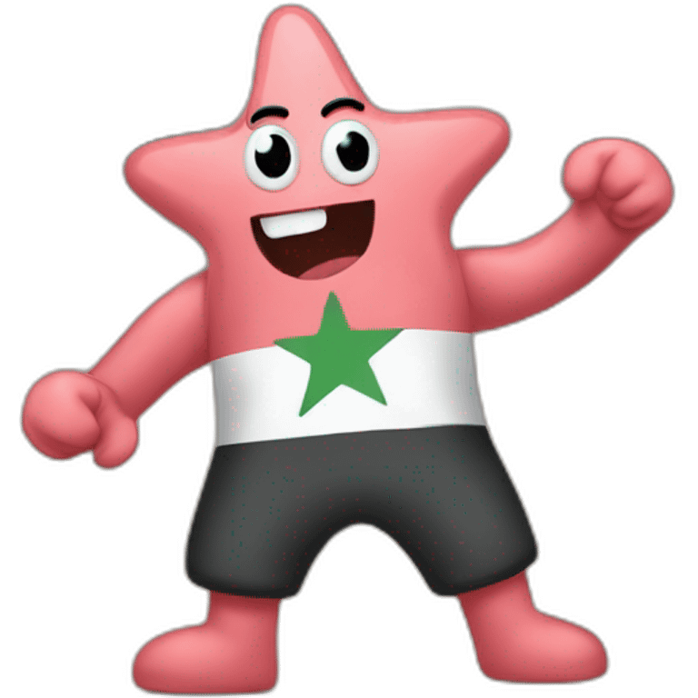 patrick star fighting for gaza emoji