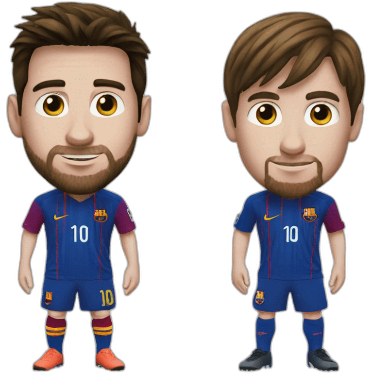 Messi and voleur emoji