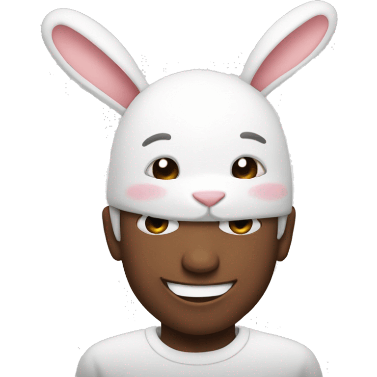 face happy with rabbit emoji