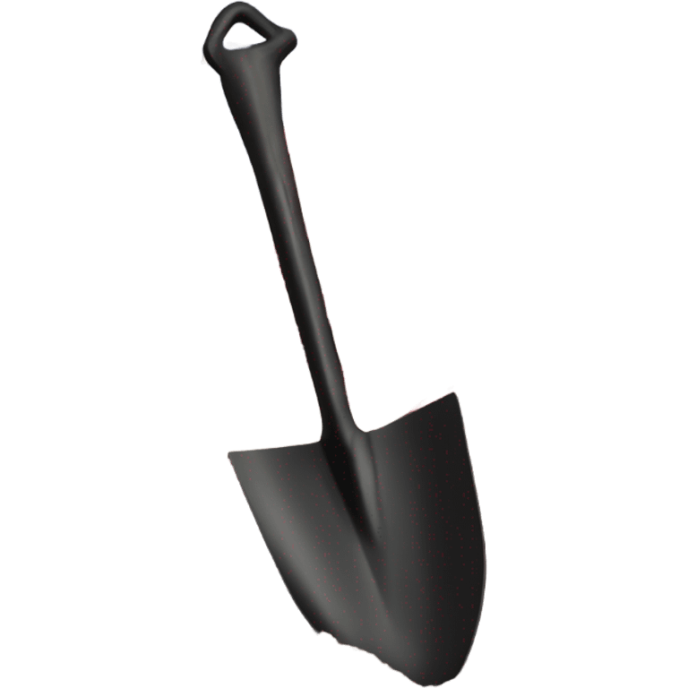 Large American Flag attached to one smaller black shovel in the ground   emoji