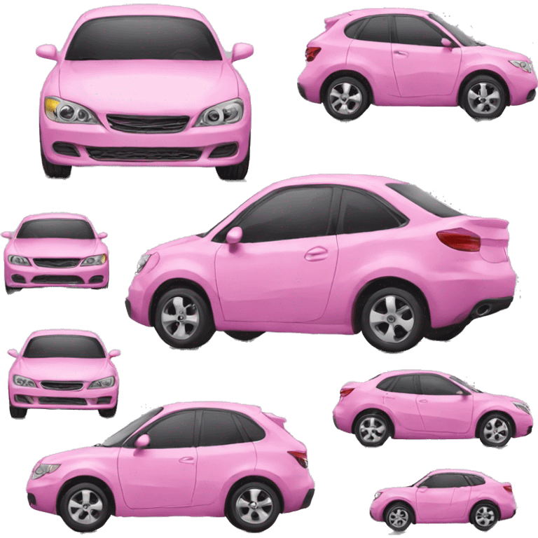 Pink car emoji