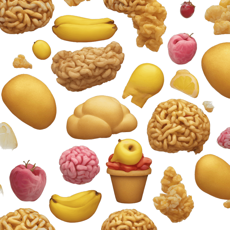 food + brain (food for thought) emoji