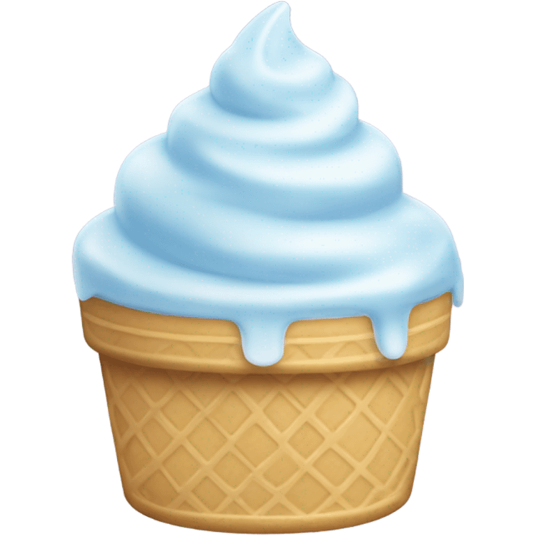 Crystal ice cream emoji