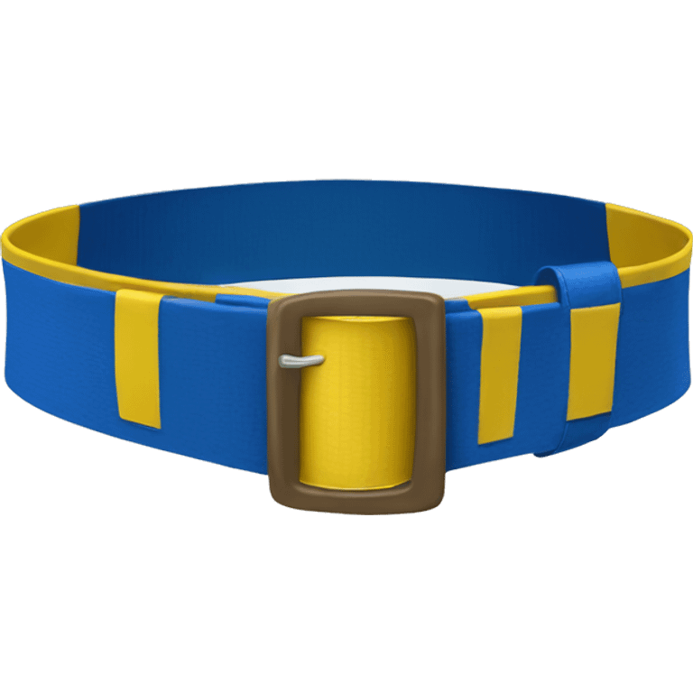 Blue and Yellow Belt emoji