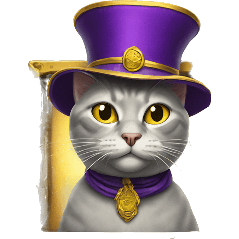 Zoltar the cat king emoji