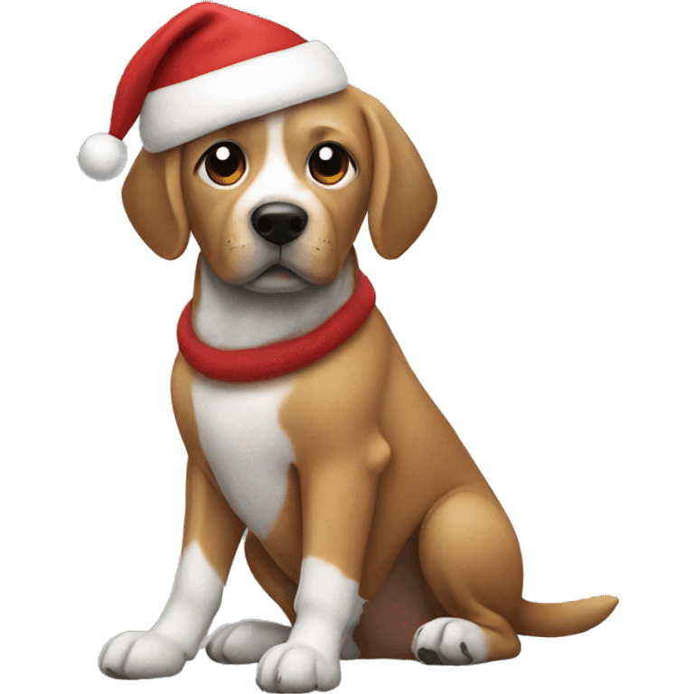 Dog with Santa  emoji