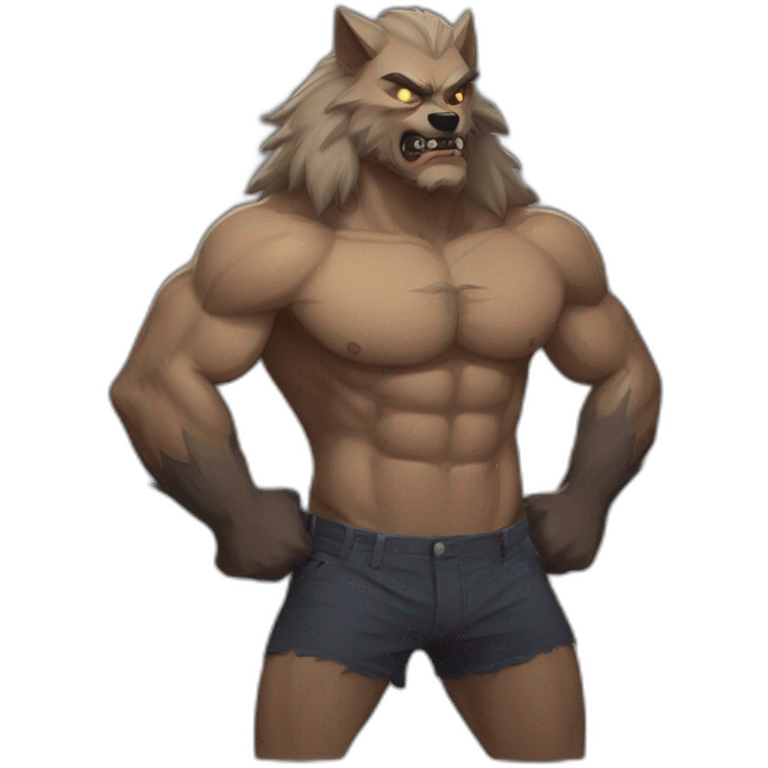 Buff werewolf emoji