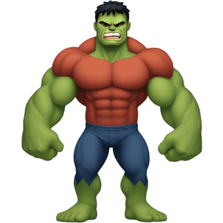 Hulk but red emoji