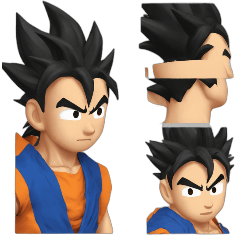 Goku ss bleu emoji