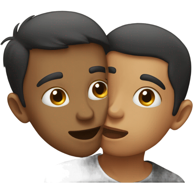 Me and my boyfriend kissing ￼ emoji