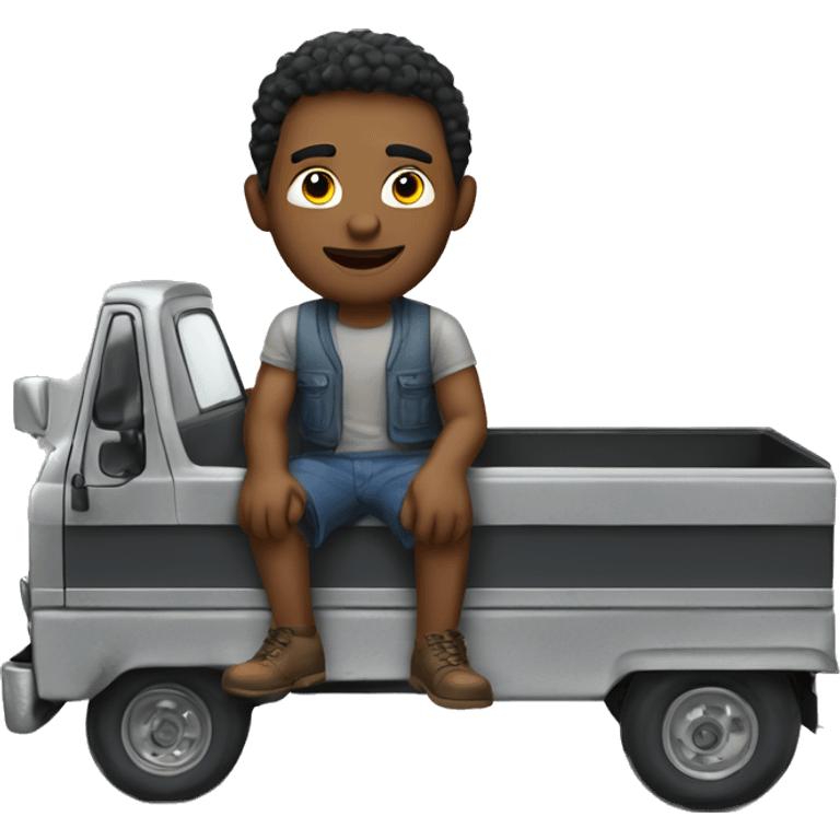 guy in truck  emoji