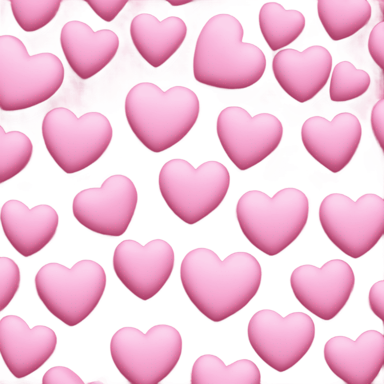 Love hearts pink emoji