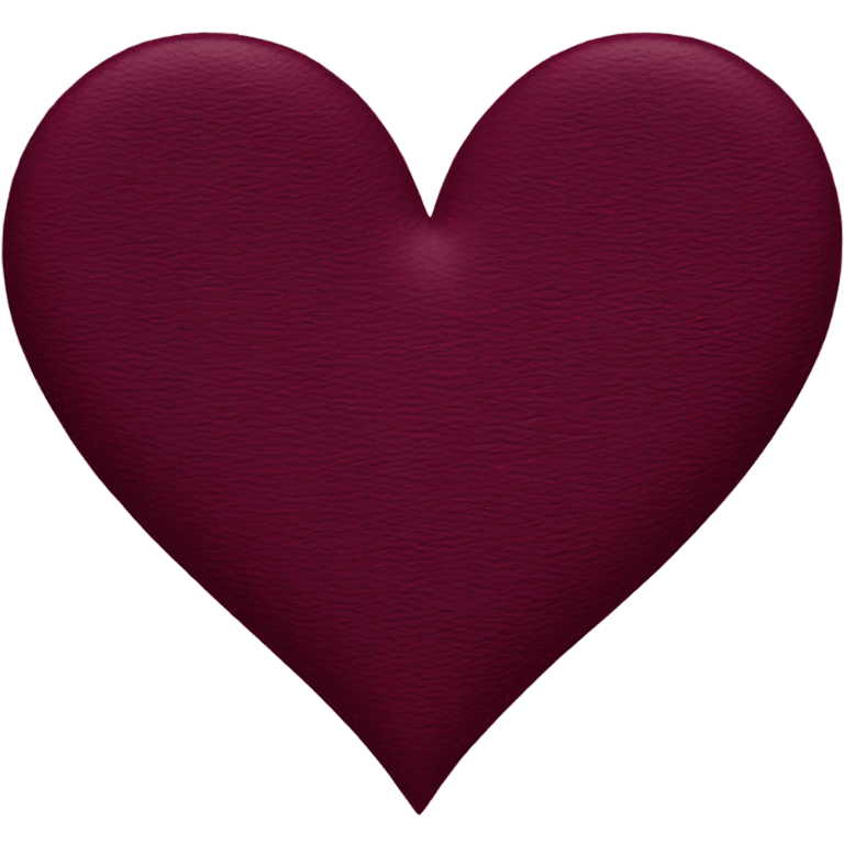 burgundy heart  emoji