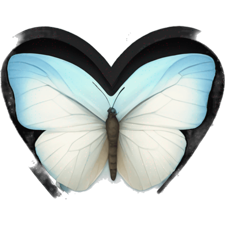 White heart with butterfly emoji