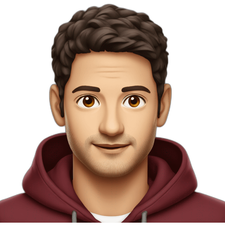 Mahesh babu in maroon hoodie  emoji