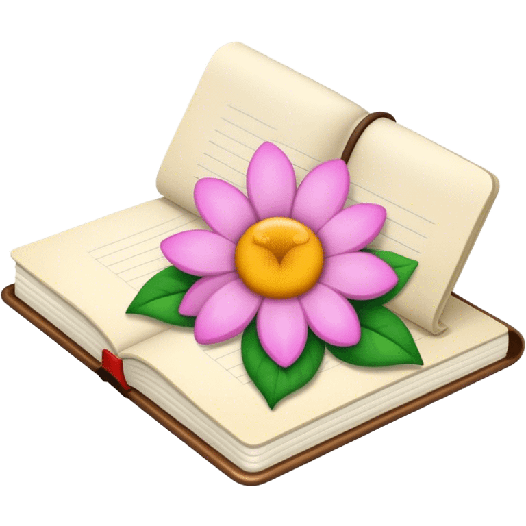 flower notebook emoji