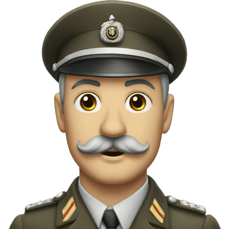 Ww2 german officer with charlie chaplins moustache emoji