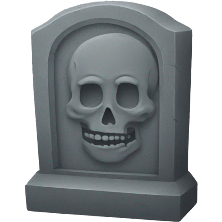 Grave head stone emoji