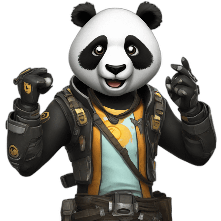 Panda in borderlands the game emoji