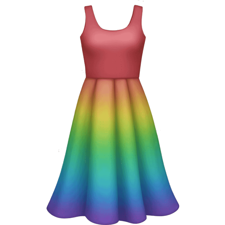 Rainbow dress emoji