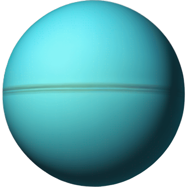 Simple Uranus planet with faint ring syste emoji