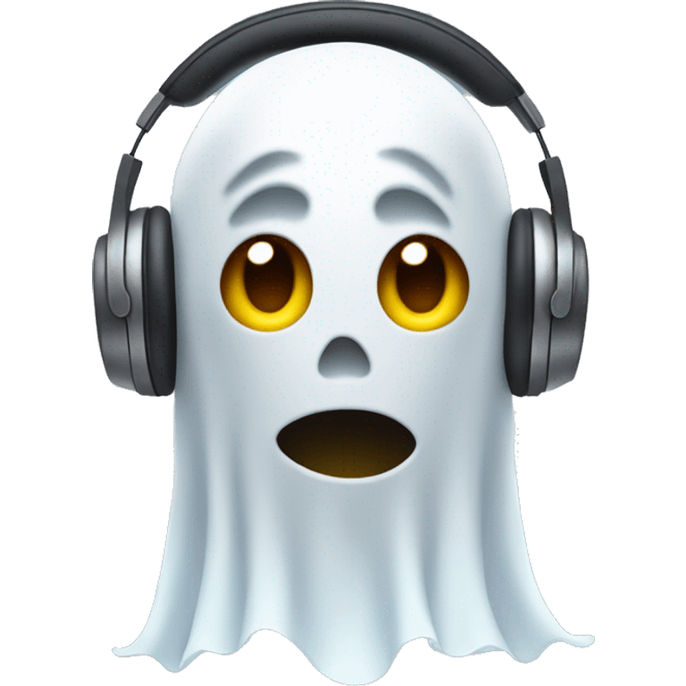 ghost with headphones emoji