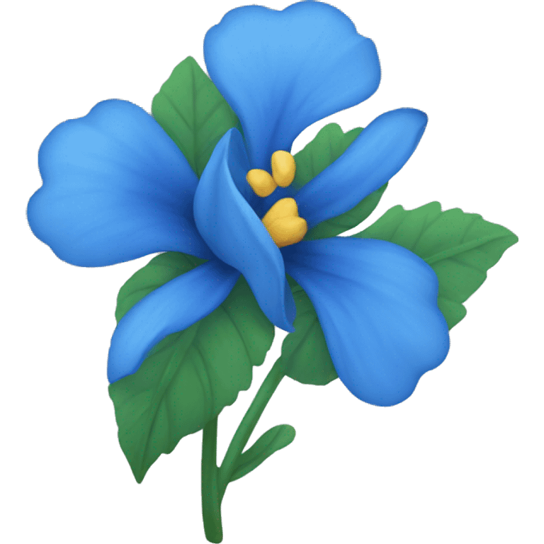 blue flower emoji