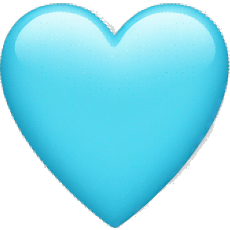 light blue heart emoji