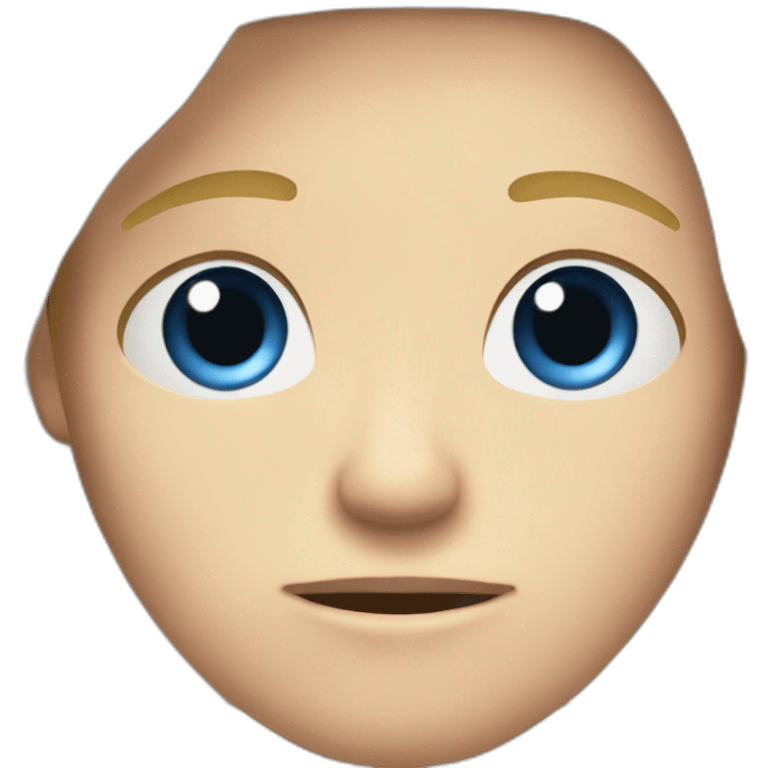 blue-eyed male frowning teenager long straight blond hair emoji