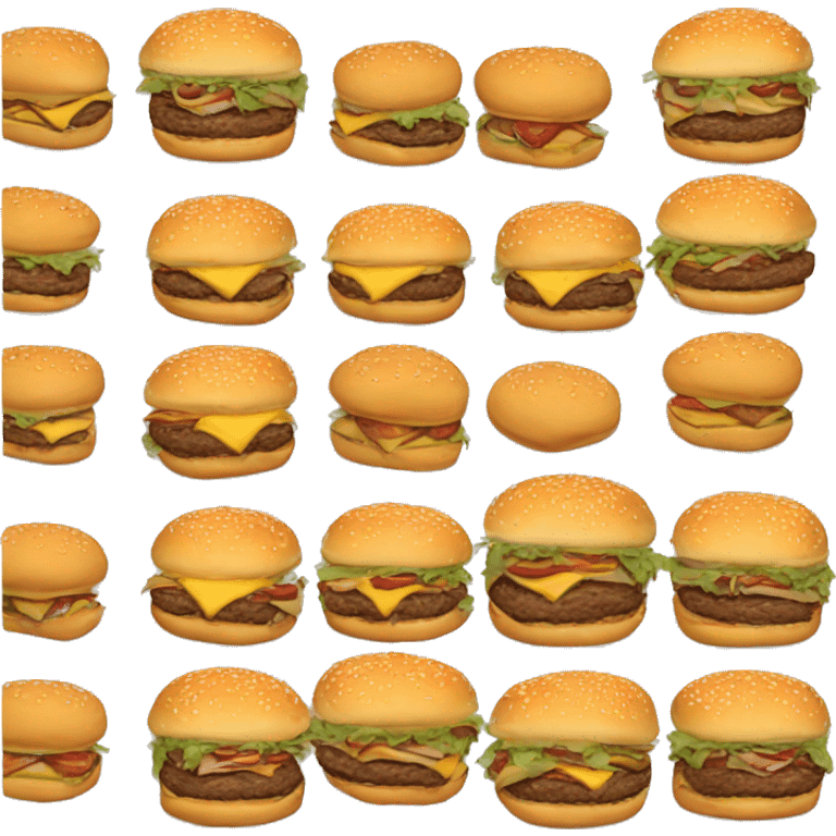 I want an emoji 😍but instead of hearts it’s burgers emoji