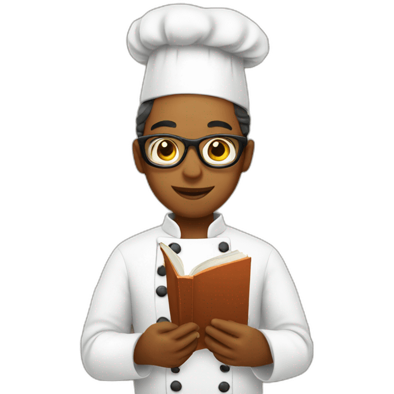 chef reading book emoji