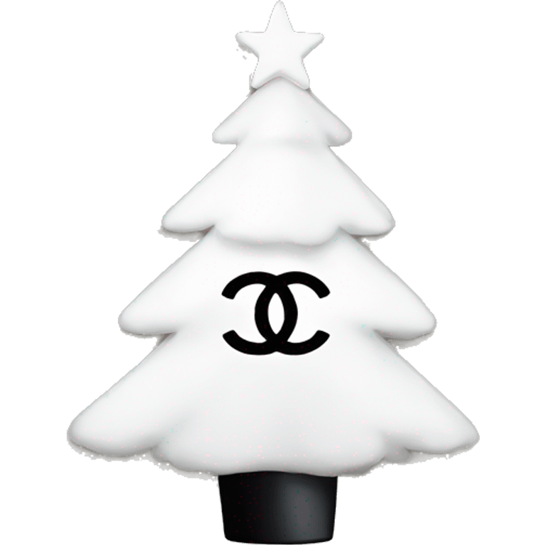 Chanel logo Christmas tree emoji