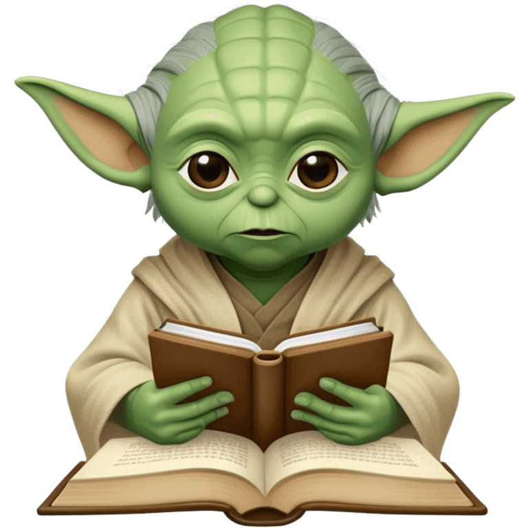 Yoda study books  emoji