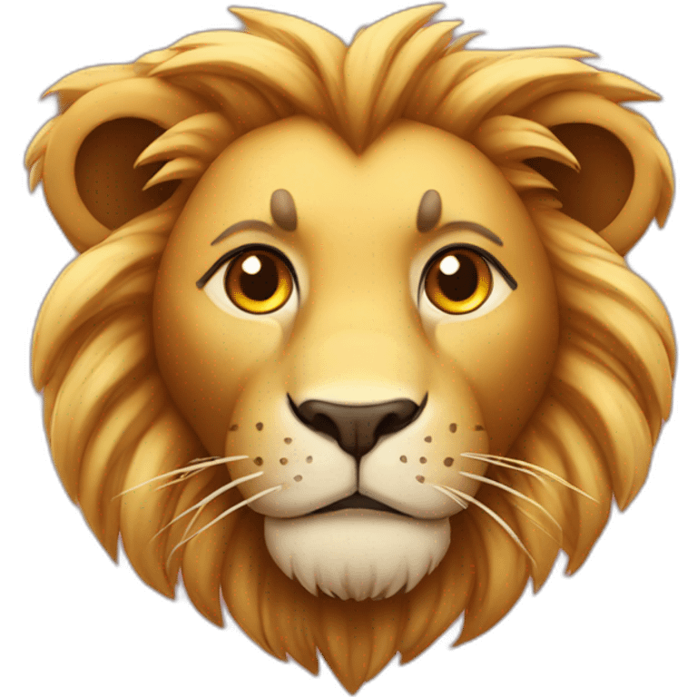 lion with hearts emoji