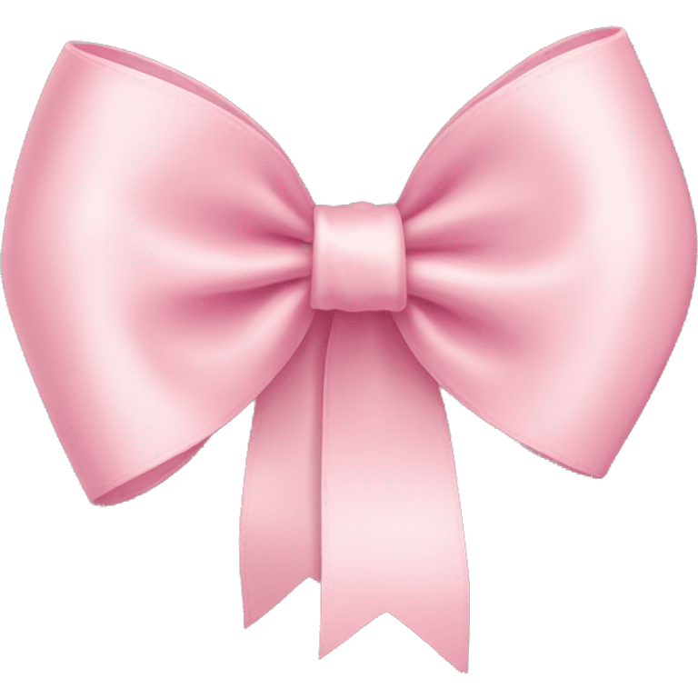 light pink ribbon bow emoji