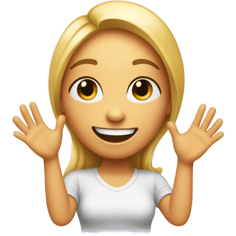 Emoji putting her hands on her head emoji