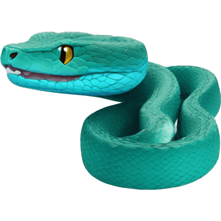 Blue Pit viper emoji