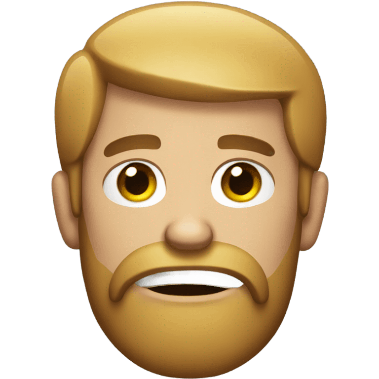 Annoyed bearded man emoji