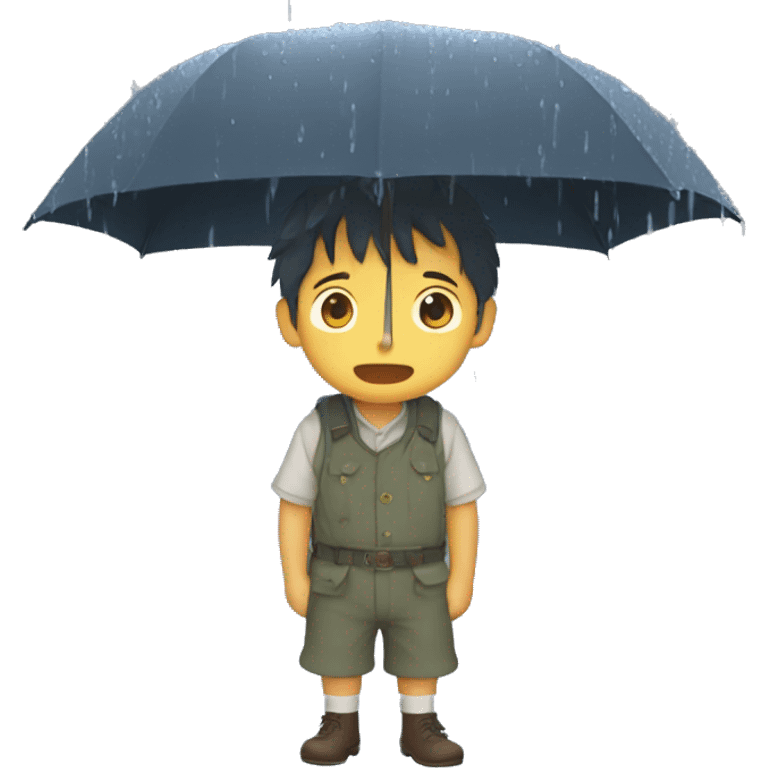 ghibli studio rain emoji